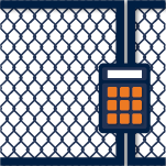 image with a fence and keypad